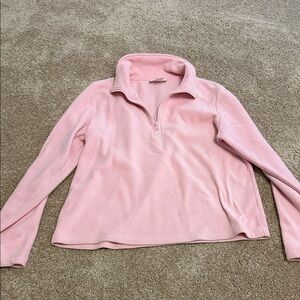 Chadwicks Blush Pink Quarter-Zip Fleece